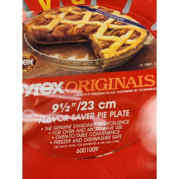 2 Vintage PYREX Pie Plates 75th Anniversary 209TP New Old Stock - Picture 2 of 5